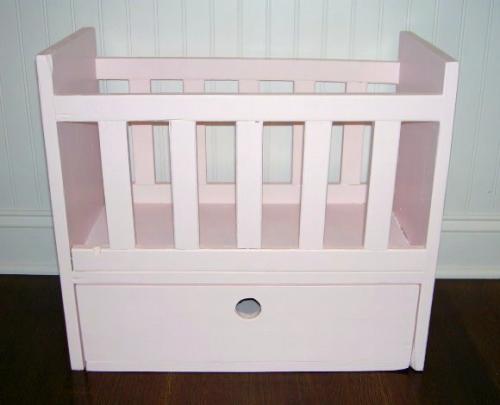 doll crib white